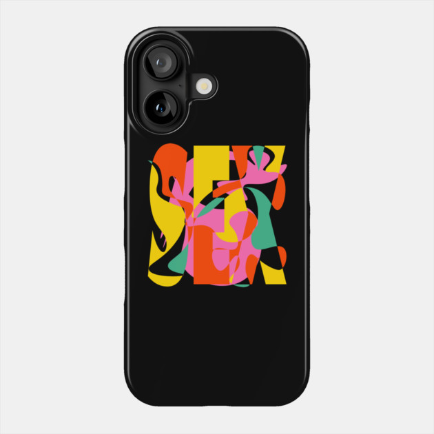 Sex Daze - Crazy Vibrant Retro Design Phone Case by TuncGK