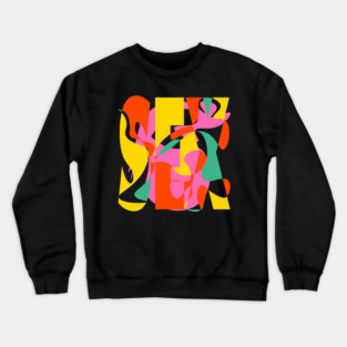 Sex Daze - Crazy Vibrant Retro Design Crewneck Sweatshirt