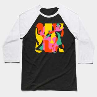 Sex Daze - Crazy Vibrant Retro Design Baseball T-Shirt