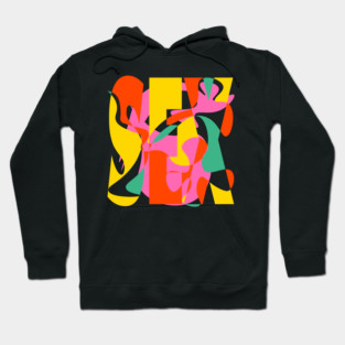 Sex Daze - Crazy Vibrant Retro Design Hoodie