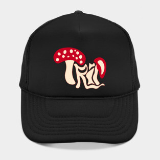 Trippy Mushroom - Psychedelic Groovy Design Hat