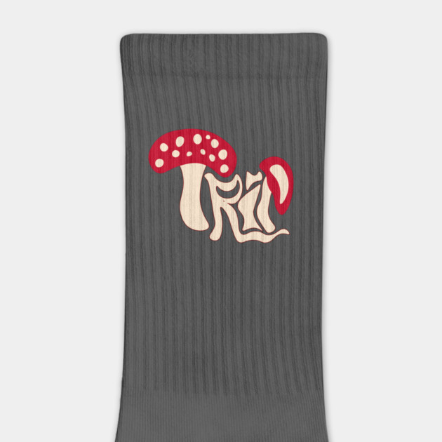 Trippy Mushroom - Psychedelic Groovy Design by TuncGK