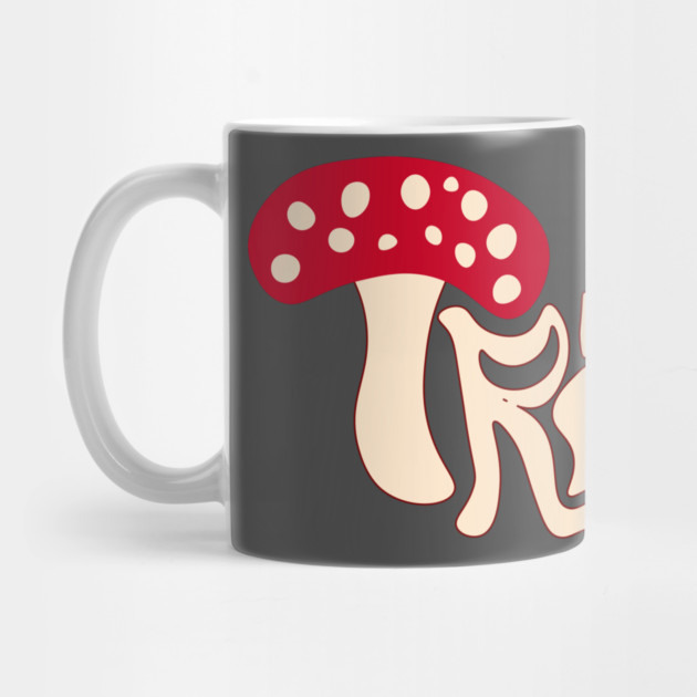 Trippy Mushroom - Psychedelic Groovy Design by TuncGK