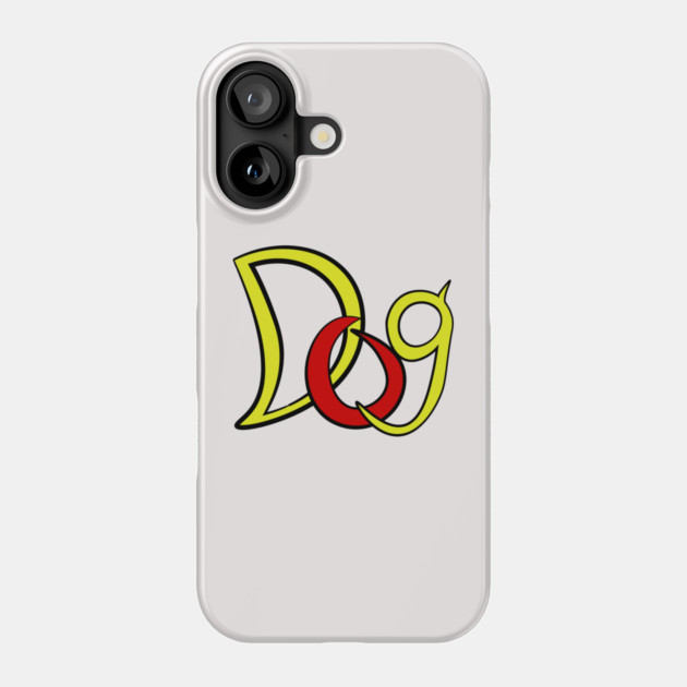 Dog - Groovy Typography - Pop Art Retro Phone Case by TuncGK