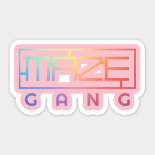 Maze Gang Typography Sticker
