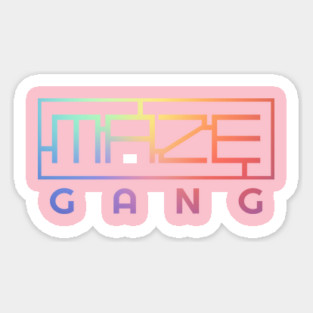 Maze Gang Typography Magnet