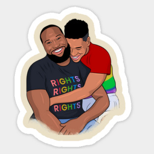 Meet the Mazelins Couple Portrait Sticker