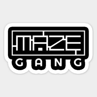 Maze Gang Typography Magnet