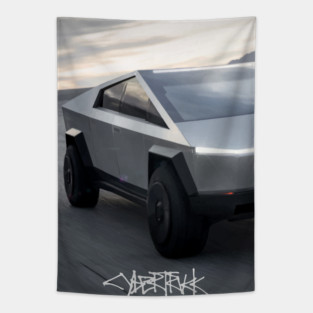 tesla cybertruck Tapestry