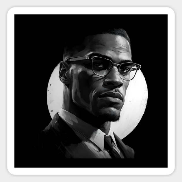 Malcolm X Magnet by UrbanLifeApparel