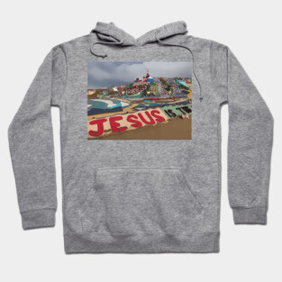 Salvation Mountain, East Jesus Hoodie