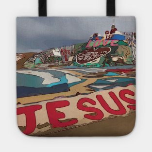 Salvation Mountain, East Jesus Tote