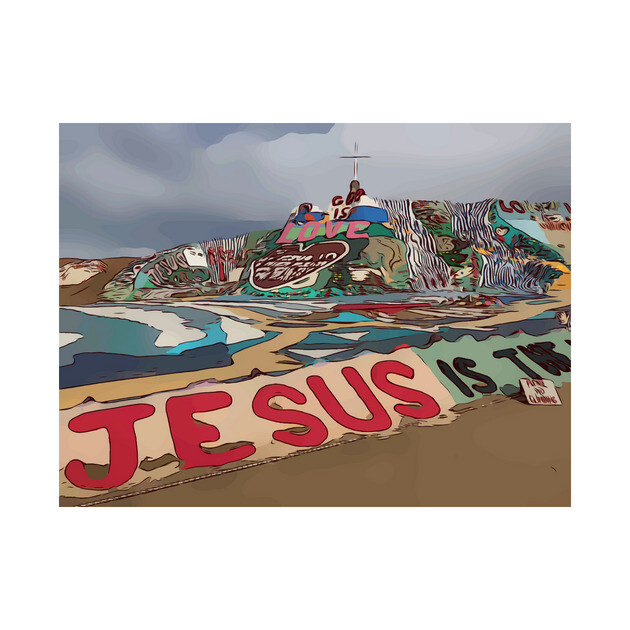Salvation Mountain, East Jesus by WelshDesigns