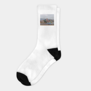 Salvation Mountain, East Jesus Slab City California Socks