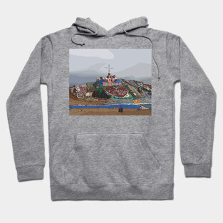 Salvation Mountain, East Jesus Slab City California Hoodie