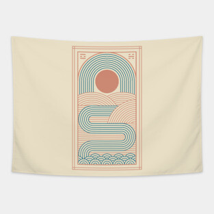 Zen River Tapestry
