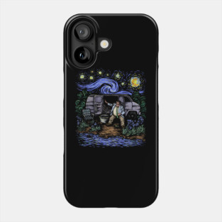 I Live in A Van Gogh- no text version Phone Case
