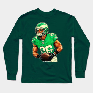 Saquon Eagles Vintage Barkley Long Sleeve T-Shirt