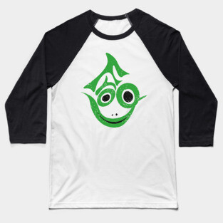 Frog - Pop Art Typography - Illustration Baseball T-Shirt