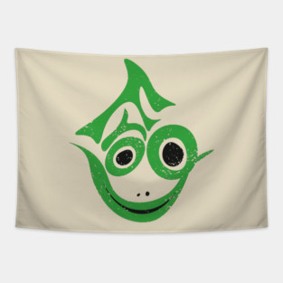 Frog - Pop Art Typography - Illustration Tapestry