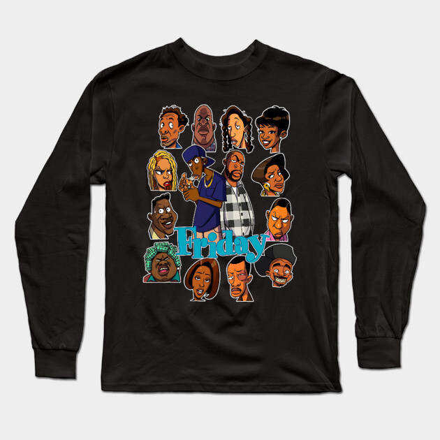 Friday Characters Long Sleeve T-Shirt by UrbanLifeApparel
