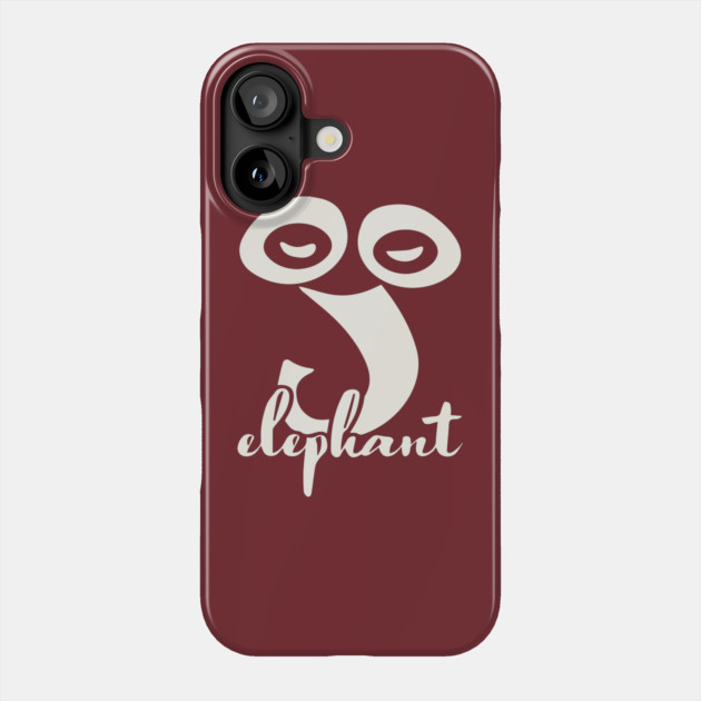 Artsy Elephant Abstraction - Minimalist Modern Art Phone Case by TuncGK