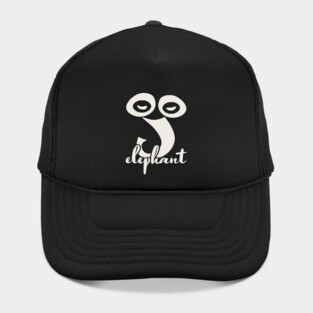 Artsy Elephant Abstraction - Minimalist Modern Art Hat