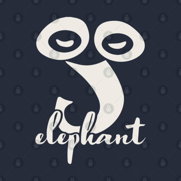 Artsy Elephant Abstraction - Minimalist Modern Art by TuncGK