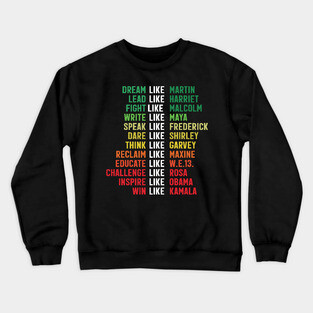 Dream like Martin - Afrocentric Colors Crewneck Sweatshirt