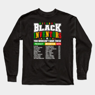 Black Inventors Long Sleeve T-Shirt