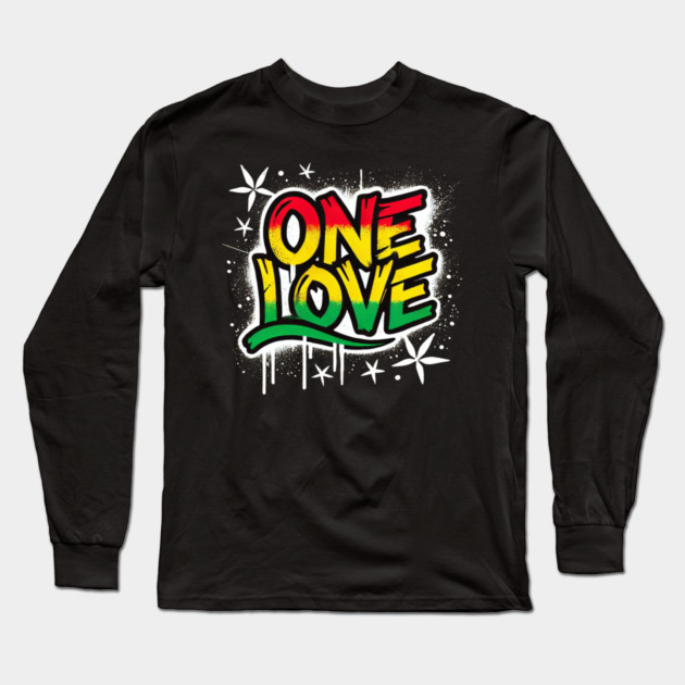 One Love Afrocentric Long Sleeve T-Shirt by UrbanLifeApparel