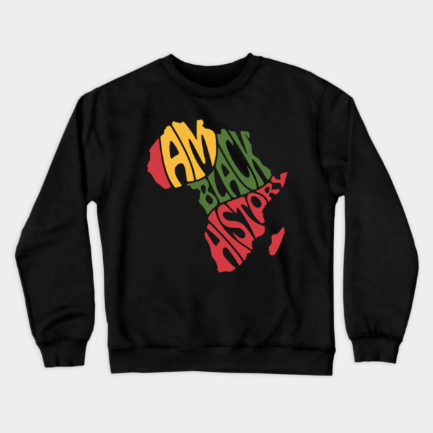 I Am Black History Crewneck Sweatshirt by UrbanLifeApparel