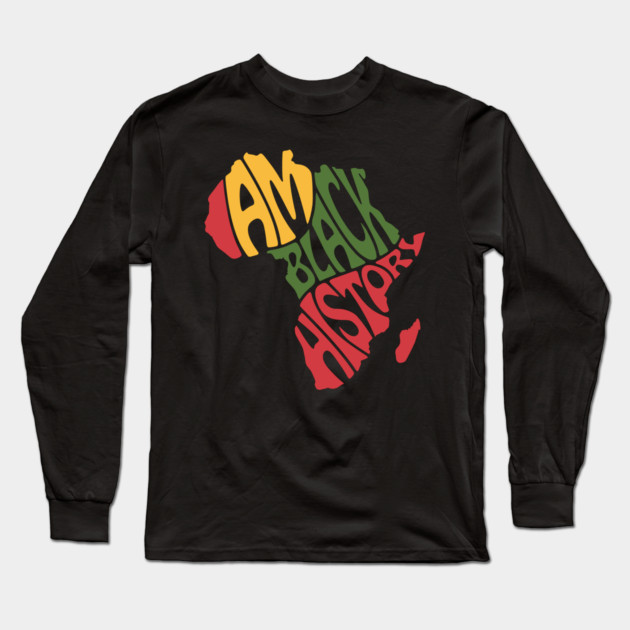 I Am Black History Long Sleeve T-Shirt by UrbanLifeApparel