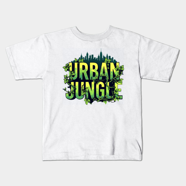 Urban Jungle: Vines & City Kids T-Shirt by DrollDrifter