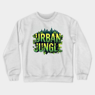 Urban Jungle: Vines & City Crewneck Sweatshirt
