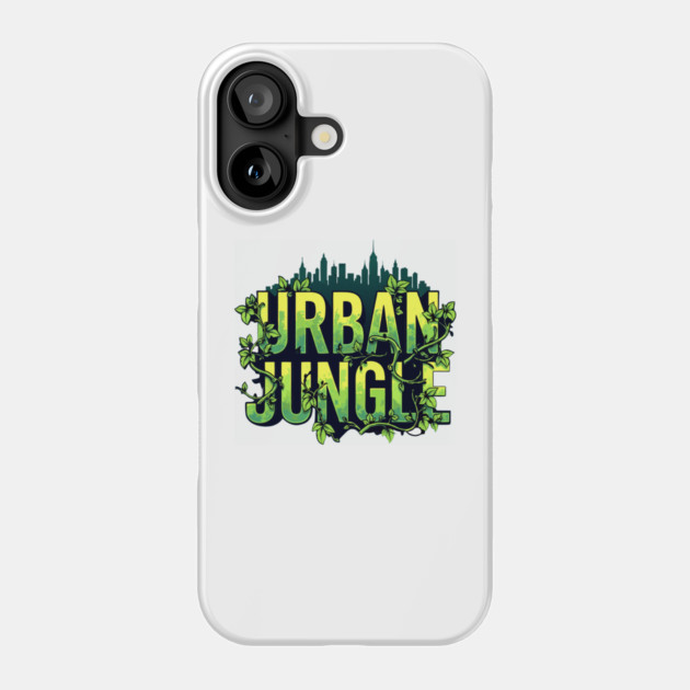 Urban Jungle: Vines & City Phone Case by DrollDrifter