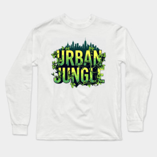 Urban Jungle: Vines & City Long Sleeve T-Shirt