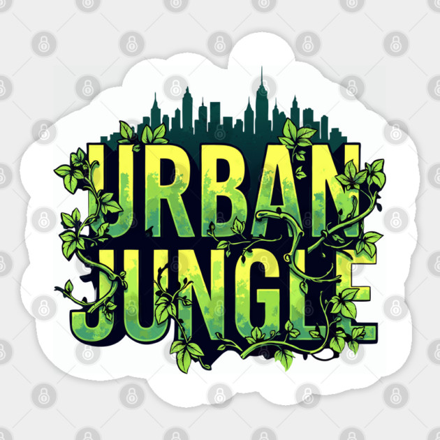Urban Jungle: Vines & City Sticker by DrollDrifters