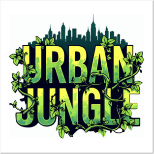 Urban Jungle: Vines & City Posters and Art