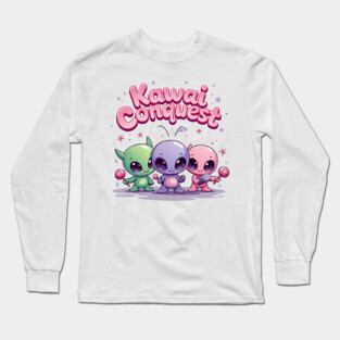 Kawaii Alien : Kawaii Conquest Mission Long Sleeve T-Shirt