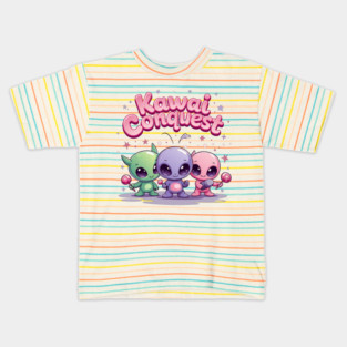 Kawaii Alien : Kawaii Conquest Mission Kids T-Shirt