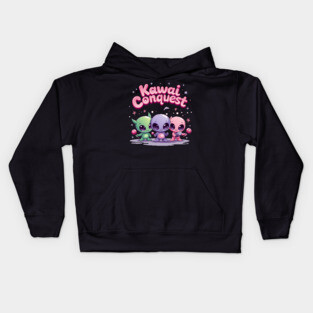 Kawaii Alien : Kawaii Conquest Mission Kids Hoodie