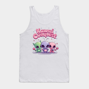 Kawaii Alien : Kawaii Conquest Mission Tank Top