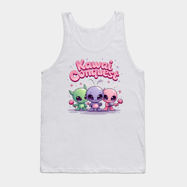 Kawaii Alien : Kawaii Conquest Mission Tank Top by DrollDrifter
