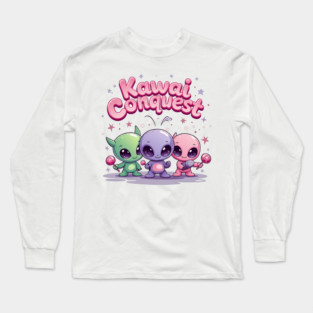 Kawaii Alien : Kawaii Conquest Mission Long Sleeve T-Shirt