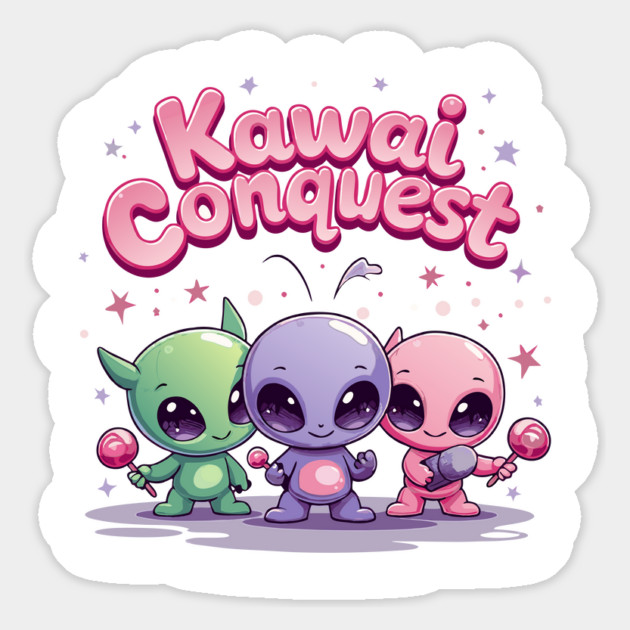 Kawaii Alien : Kawaii Conquest Mission Magnet by DrollDrifters