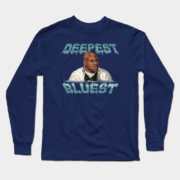 Deep Blue Sea: Deepest Bluest Long Sleeve T-Shirt by 51Deesigns