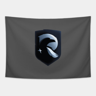 D&R Raven Shield Tapestry
