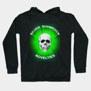 Silver Shamrock Skull Hoodie