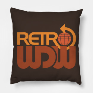 RetroWDW Stacked Logo Pillow